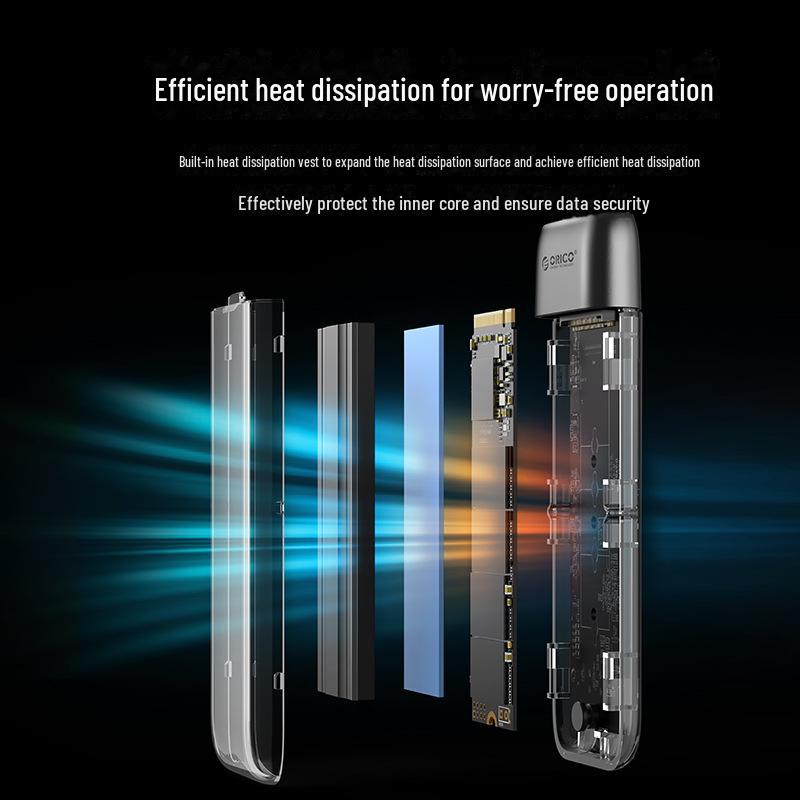 Корпус твердотельного накопителя Orico Type-C 3.2 NVMe/SATA M.2