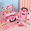 Children Makeup Cosmetics Pretend Playing Box Princess Make Up Girl Toy Play Set Lipstick Eye Shadow Safety Nontoxic Kit Toy Kid