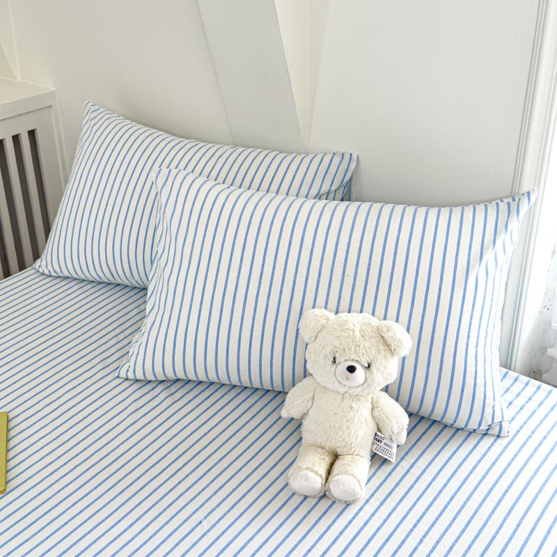 2шт наволочка 100% хлопок наволочка в полоску наволочка 48x74см наволочка для подушки домашняя мягкая наволочка для кровати Fundas de almohada