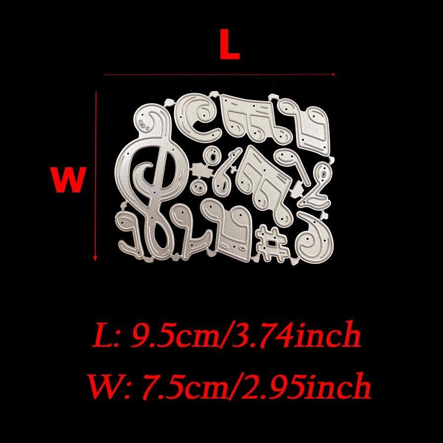 Musical Notes Metal Cutting Dies Stencil DIY Scrapbooking Embossing Paper Cards Album Making Decorative Craft Cut Template