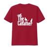 The Cat Father T Shirt Funny Dad Owner Fathers Day Classic Daddy Lover  vintage Washed homme Soft Slightly Comfortable Unisex