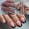 Носимые маникюрные накладные ногти с квадратной головкой, водонепроницаемые накладные ногти для женщин