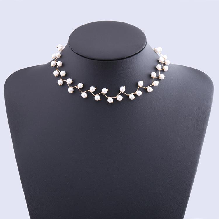 JMXD-Pearl Necklace Popular Necklace Short URL Popular Jewelry Item