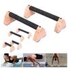 2 шт. Деревянные стойки для отжиманий Эргономичные противоскользящие ручки Домашний спортзал Тренировка на полу Силовая тренировка Отжимания Паралетты Стойка Ручка для фитнеса