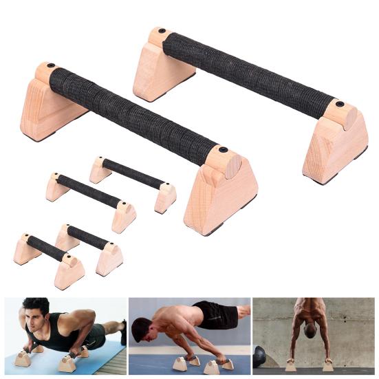 2 шт. Деревянные стойки для отжиманий Эргономичные противоскользящие ручки Домашний спортзал Тренировка на полу Силовая тренировка Отжимания Паралетты Стойка Ручка для фитнеса