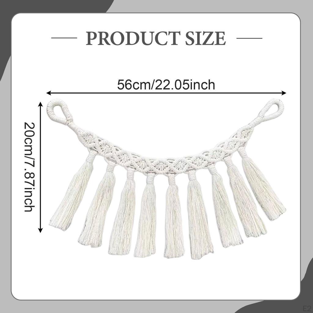 Бохо Макраме Подхват для штор Богемный Веревочный Подхват Декорация Задний Драпировочный Подхват для