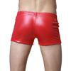 Лакированные кожаные плавки, пляжные шорты-боксеры, мужские купальники на шнуровке