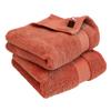 Imabari Towel Certified Mini Bath Towel Hiorie 45 X 100cm Grand Set of 2 Terracotta Made In Japan Finest Super Long Cotton Instant Water Absorption