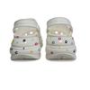 Crocs Mega Crush Clog White Colourful Halo Wheel Crocs EVA Casual Personality Fashion Hole Shoes Unisex White