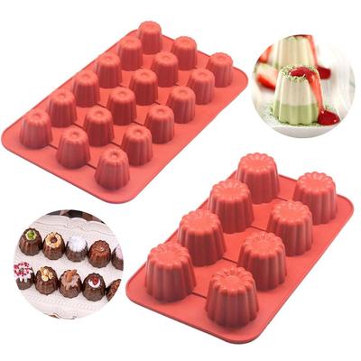 8/18 полостей силиконовая форма Canele мини антипригарная Canneles форма для кексов мусс помадка противень для выпечки кухонные принадлежности