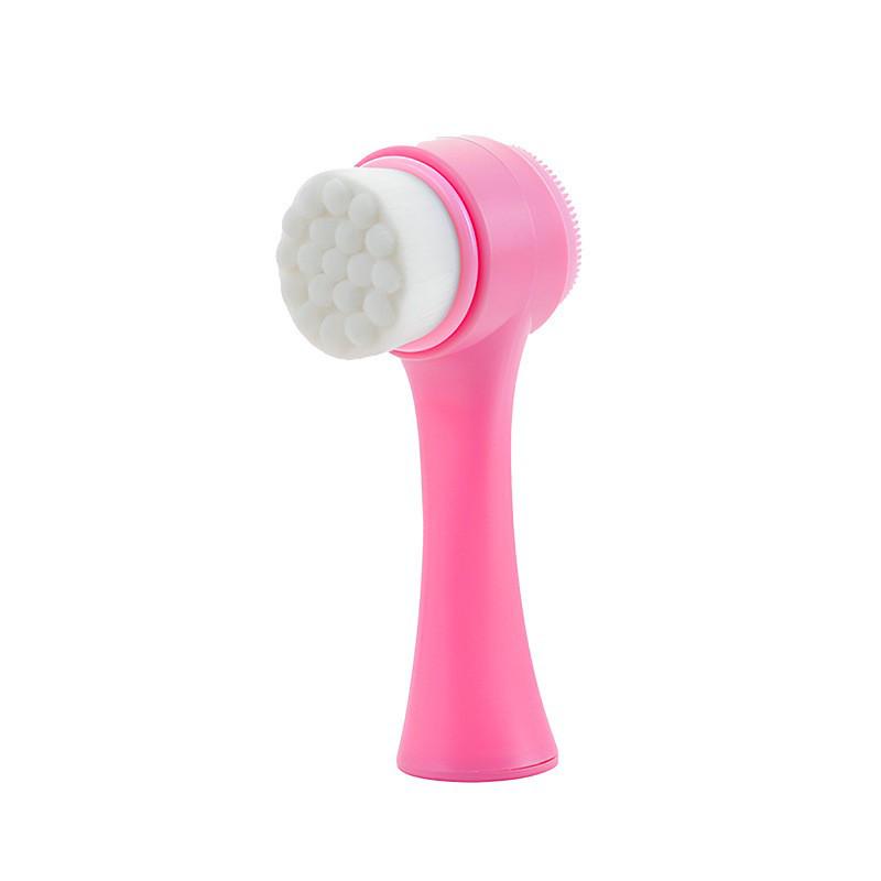 Double-Sided Soft Silicone Face Brush for Deep Pore Cleansing and Blackhead Removal