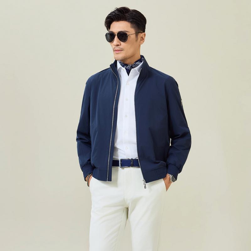 [Old Money Style] 2026 Spring Men's Casual Stand up Collar Jacket 3710