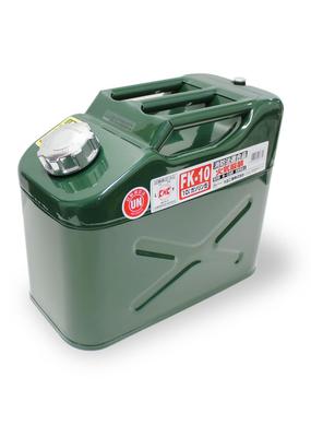 Meltec FK-10 10л Портативная канистра для бензина, Вертикальная, Соответствует Закону о пожарной службе, KHK UN, Оцинкованная сталь, Толщина 0,8 мм