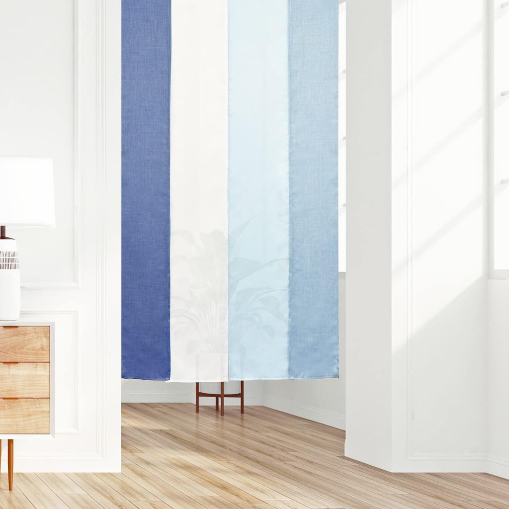 Норен стильная перегородка для комнаты приватность ширина длина 170см занавеска, занавеска, разделитель, занавеска, занавеска, длинная, однотонная, муджи, простая, 4-панельная, градиент,