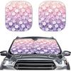 2-Piece Cactus Windshield Sunshade Floral Foldable Car Front Window Sun Shades for Most Sedans SUVs Trucks Tesla Blocks UV Rays and Keeps Your