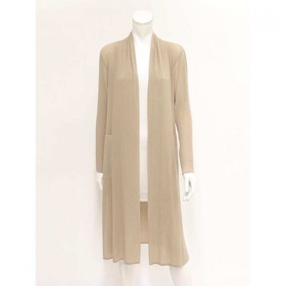Specchio Pleated Chiffon Long Jacket 431 444