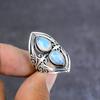 Natural Milky Opal Gemstone Handmade 925 Sterling Silver Gift Ring Size 9 E4b38