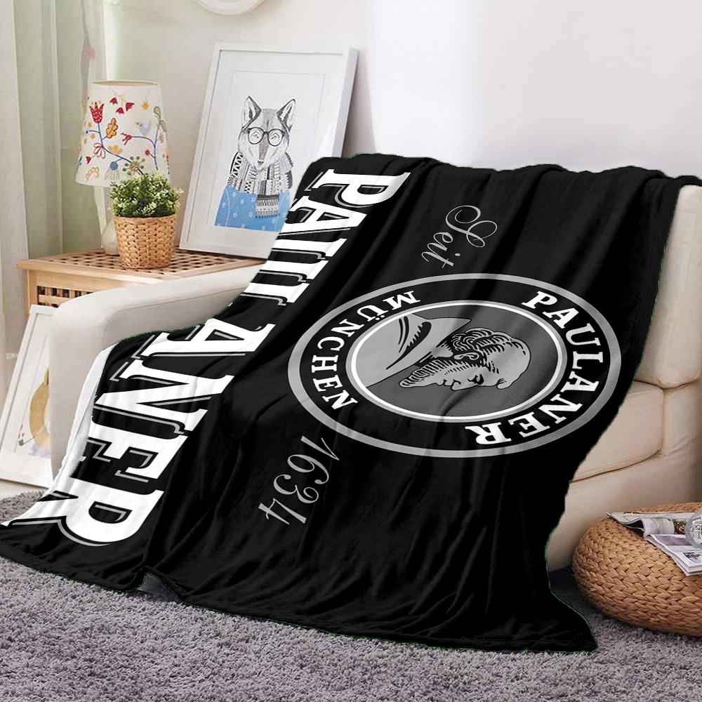 Paulaner Beer Flannel Blanket Throw Blanket Soft Warm Sofa Bed Camping home Decor Unique Christmas Gift C926370