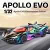 Моделирование 1:32 Аполлон EVO Гальванизированный Сплав Модель Автомобиля Разноцветные Украшения Спортивного Автомобиля Звук и Свет Оттяжка Детские Игрушки