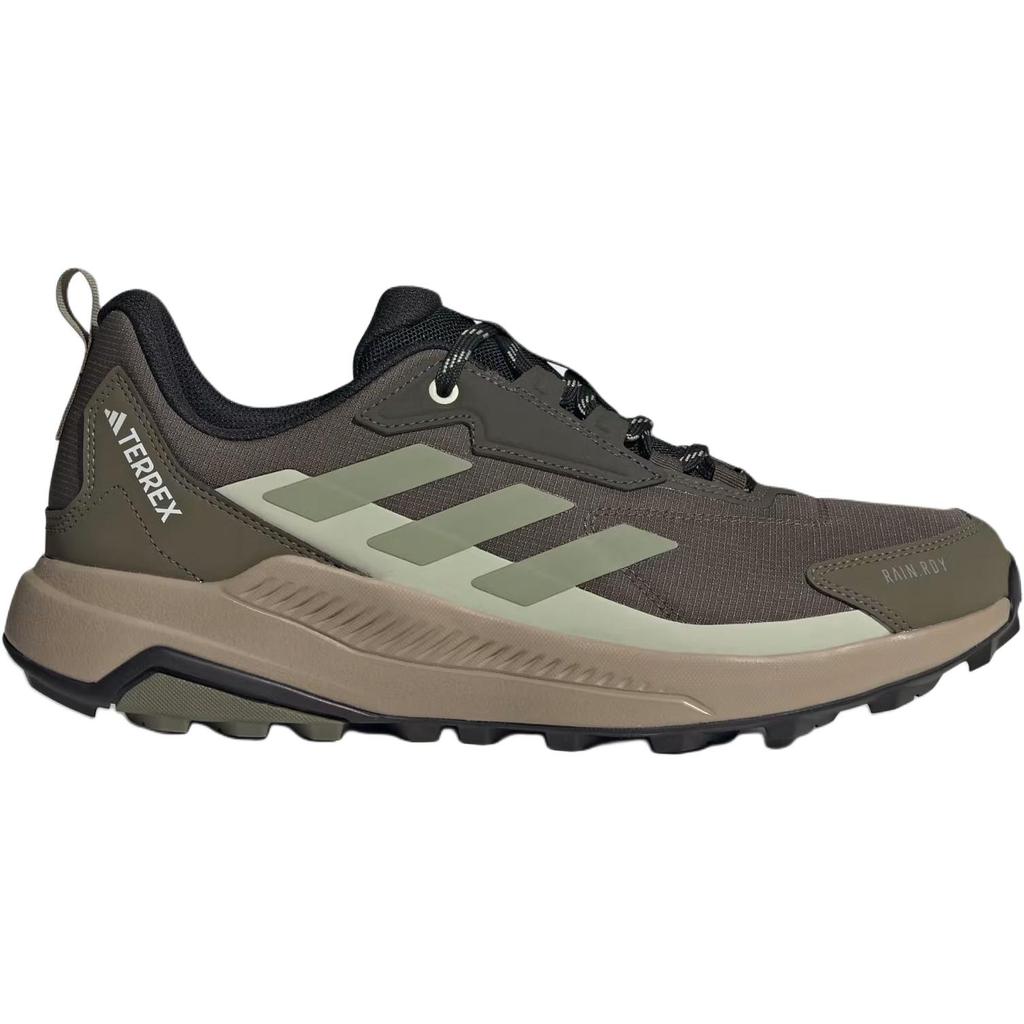 adidas Terrex Anylander Водонепроницаемые Поддерживающие Хваткие Туристические Ботинки Мужские Темно-Серые Армейский Зеленый JR9087