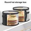 Oversized Clear Hat Storage Bag with Handle Zipper Closure Transparent Design Foldable
