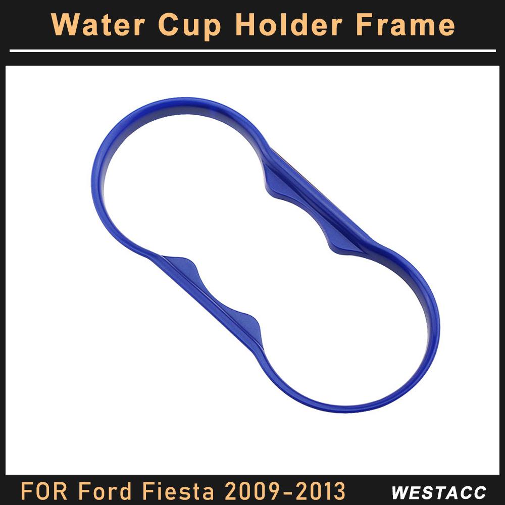 ABS автомобильная консоль держатель чашки с водой панель рамка отделка для Ford Fiesta MK7 2009 2010 2011 2012 2013 декоративная наклейка