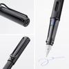 Lamy Черная перьевая ручка Эргономичная ручка и черное стальное перо Размер F Легкий алюминиевый корпус LAMY T 10 с синим картриджем AL-star - - - - Для правшей
