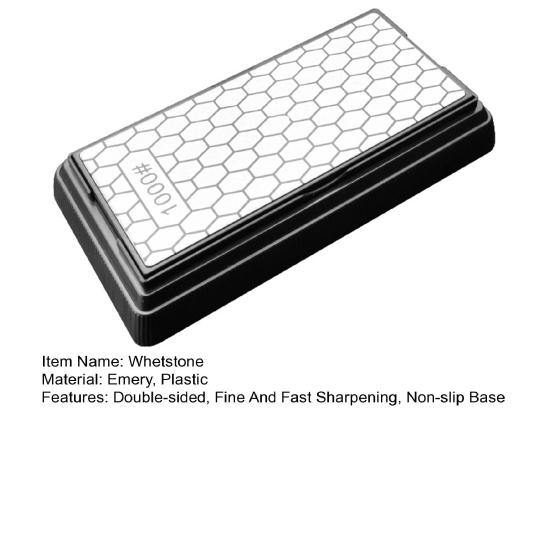 Кухонный точильный камень, двухсторонний грубый, тонкая и быстрая заточка, нескользящая основа, сверхпрочный, износостойкий, высокая твердость, домашний кухонный резак, столовая