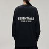 Fear of God Essentials Классическая футболка с длинным рукавом, цвет иссиня-черный, мужские топы 125AS254200F