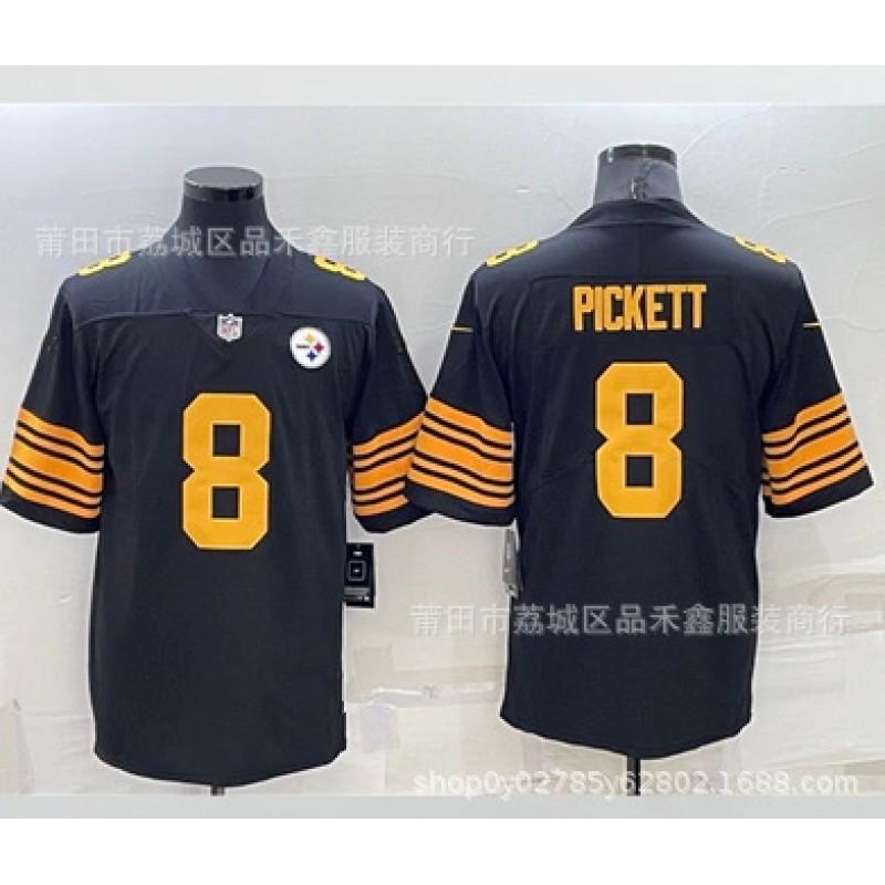 Pittsburgh Steelers 8 Kenny Pickett NFL Football Jersey Men Women Cotton Sports Fan Apparel Winter