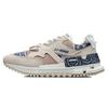 Li Ning 001 Craftsmanship Non-Slip Wear-Resistant Lightweight Low-Top Running Shoes Women Sneaker Light-Gray Brown AGCR122-8