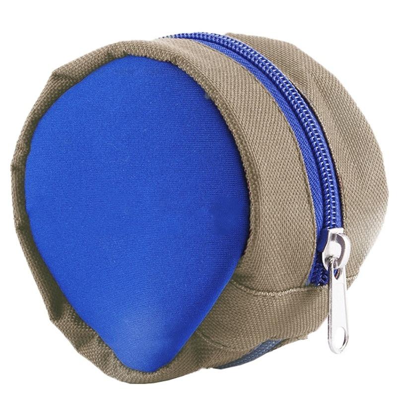1 Pcs New Fly Fishing Storage Zippered Reel Pouch Sponge Cover Protective Bag Case