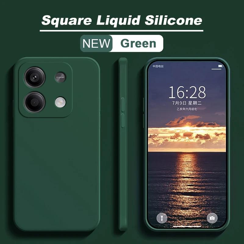 Чехол для Redmi Note 13 Pro 4G, жидкий силиконовый мягкий чехол из ТПУ для Xiaomi Redmi Note 13 Note13pro Plus Note13 Pro 5G, чехол для телефона