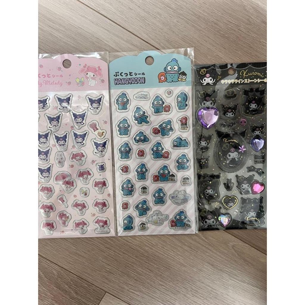 Used Sanrio mini sticker book, Ohajiki sticker, Cotton puffy sticker, etc.