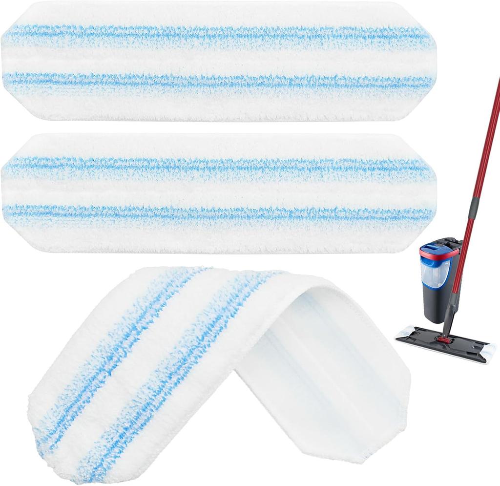 Reusable Microfiber Mop Pads for vileda H2pro 3-Pack