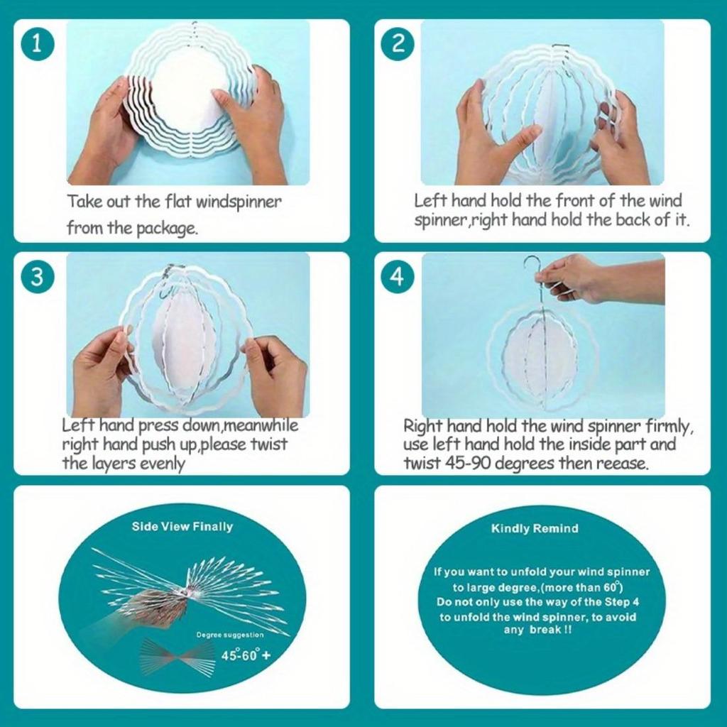1 шт. Металлический колокольчик ветра в стиле мандалы 3D «Темная ночная сова» - Вращающийся на 360° садовый декор с яркими цветами, не требует электричества