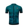 Santic Men's Short Sleeve Cycling Jersey, Summer Cycling Wear, Highly Elastic, Breathable, Sweat-Wicking, Quick-Drying, UV Protection