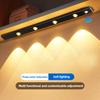 Motion-Activated LED Cat's Eye Hill Strip Light Hole-Free Charging Smart Night Light Strip