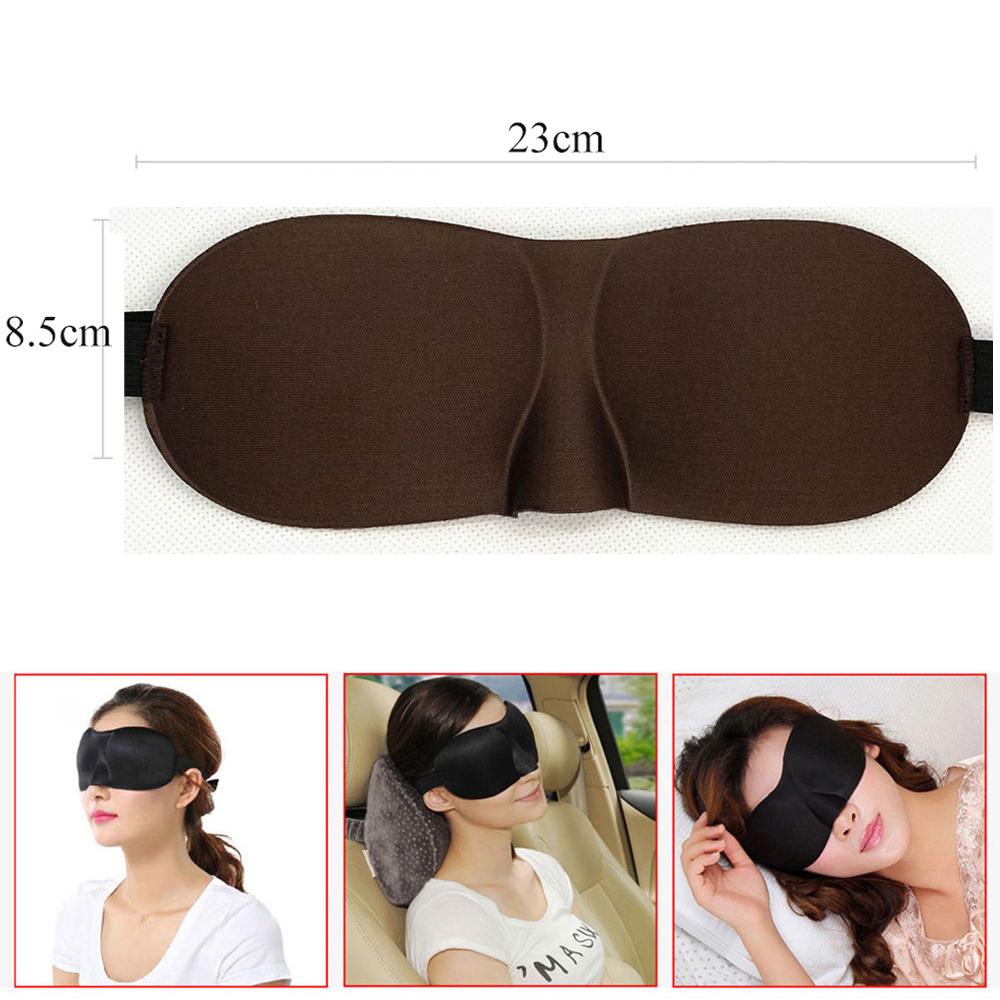 Tcare Fashion 3D Sleeping Eye Mask, Travel Sleep Eye Shade Cover Nap Eye Patch Blindfolds Blinders Create Total Darkness Unisex