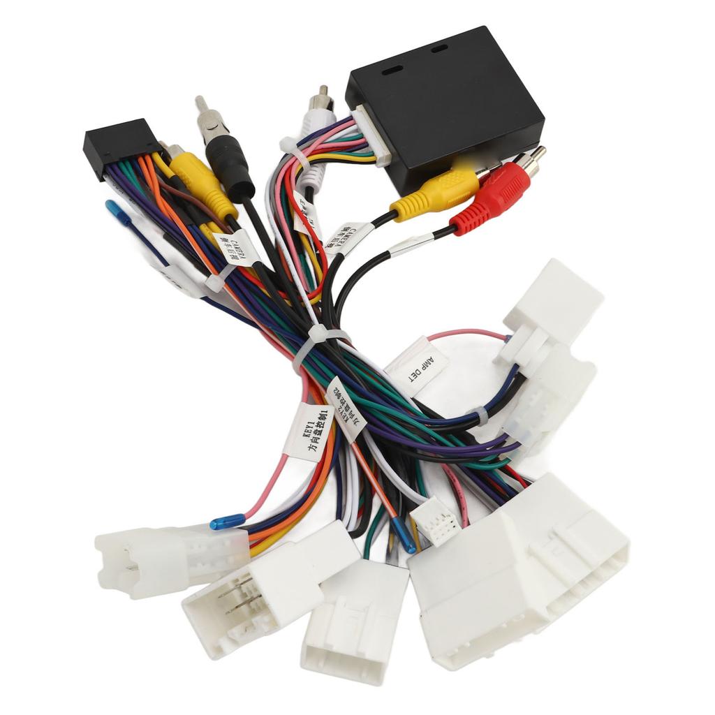 Car Stereo Radio Wiring Harness with USB CANBUS Decoder Adapter for Camry Corolla RAV4 4Runner