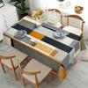 1pc geometric pattern polyester tablecloth, stylish and elegant, large-sized tablecloth for furniture decorationXY