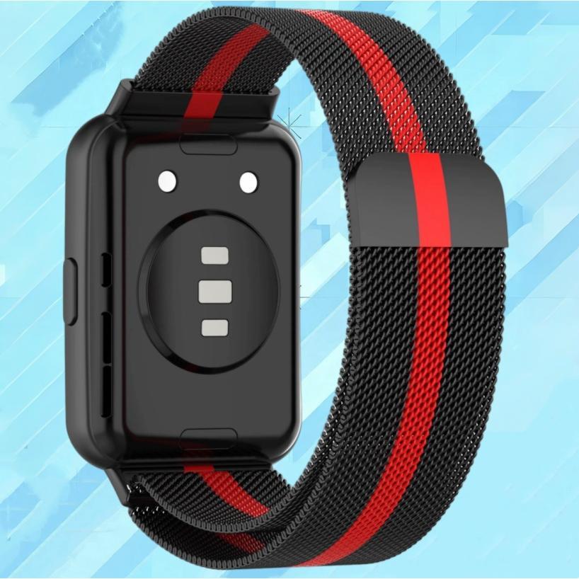 Металлический магнитный ремешок-петля для Huawei Watch Fit 2 Sport Миланский браслет из нержавеющей стали для аксессуаров Huawei Watch Fit 2