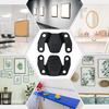 1 Pair Wall-mounted Brackets Picture Hangers Strong Load-bearing Smooth Surface Rust-Proof Photo Frame Display Holders