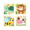 Genius Rabbit Wooden Puzzle Infant Teaching Aids Two-Turtle Baby Toy 4P Set, Korean Popular Puzzles