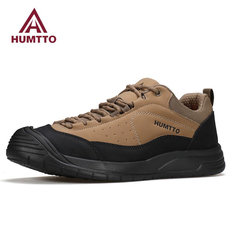 HUMTTO Business Leather Shoes for Men Breathable Man Sneakers Fashion Men’s Sports Shoes Luxury Designer Black Formal Casual Shoes
