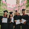 Выпускной Украшение выпускного вечера Флажки Персонализированные буквы Выпускной Сцена Макет Баннеры