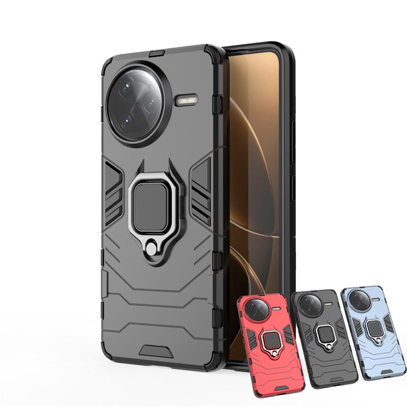 For Xiaomi POCO F7 Ultra Case Metallic Finger Ring Shockproof Phone Stand POCO F7 Ultra Case Protect Armor POCO F7 Ultra Cover