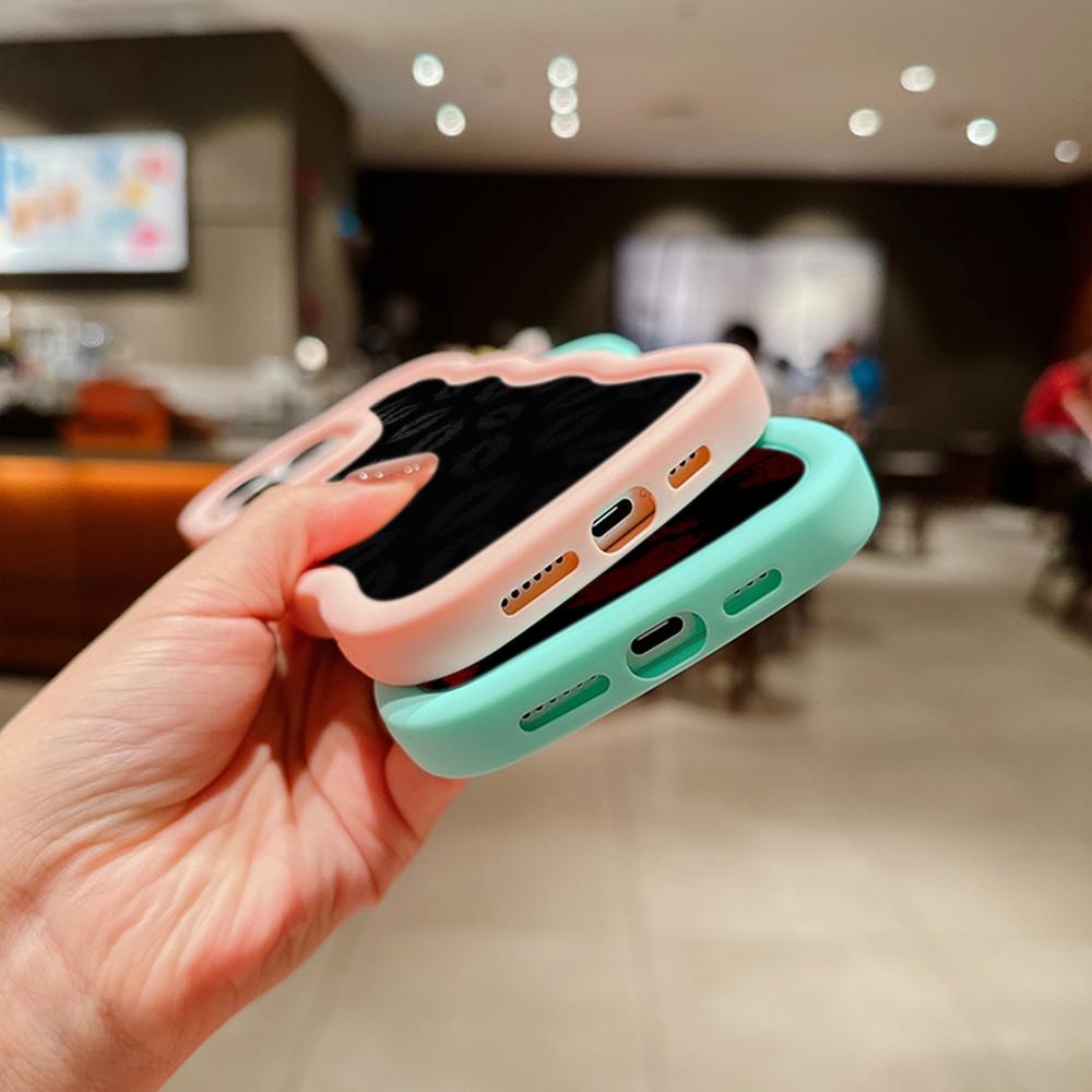 Ae87 Lips Kiss Digital Art Protective Phone Cases for Samsung S24 Plus S23 Ultra A14 A55 A06 Honor X9b Motorola OnePlus Big Wave TPU Back Cover