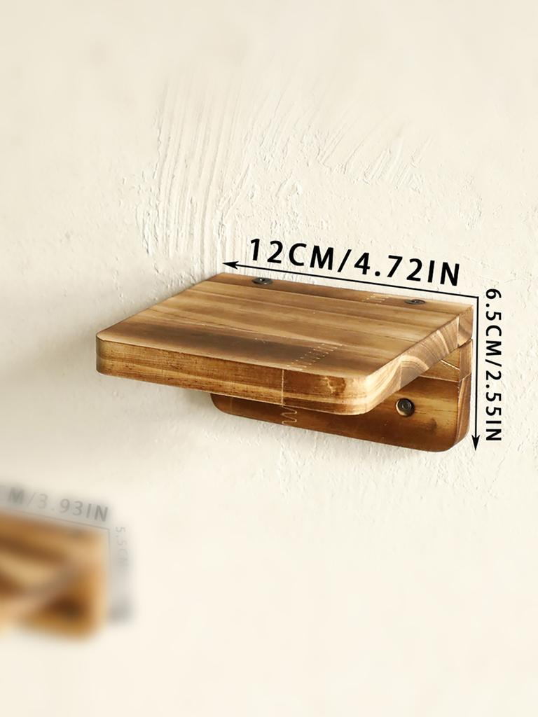 Деревянная настенная полка в стиле бохо и рустик, плавающая полка из сосны для декора стен, минималистичный дизайн для гостиной, спальни, офиса