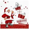 20/40/100pcs Santa Claus Christmas Party Napkins Xmas Table Napkins  for Christmas Gathering